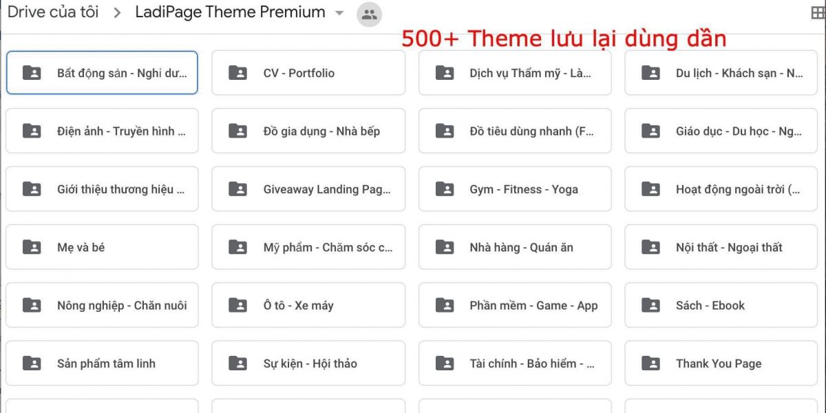 BIG SHARE: Link Full 500+ Theme Landing Page bản quyền